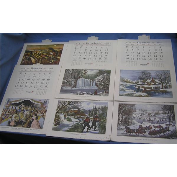 Collection of antique style calendars