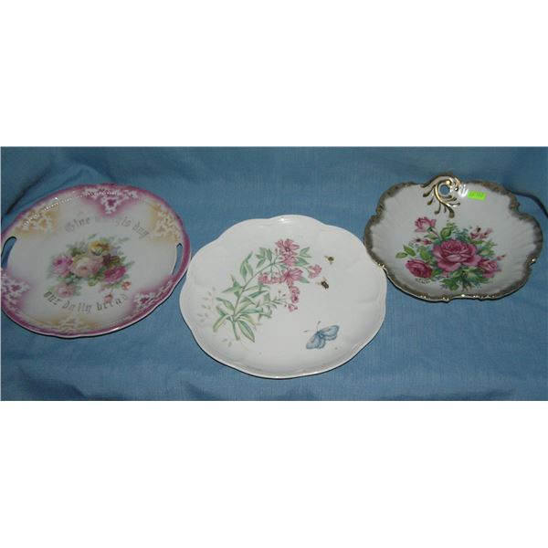 Vintage floral decorated bowls and dishes