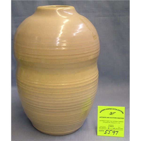 Artist signed Verschure  large earth toned vase