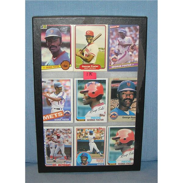 George Foster all star baseball cards