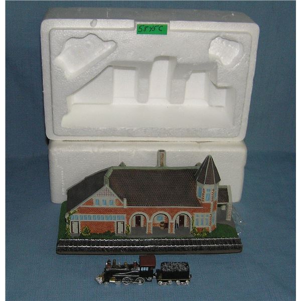 Lockport railroad station heavily detailed replica model