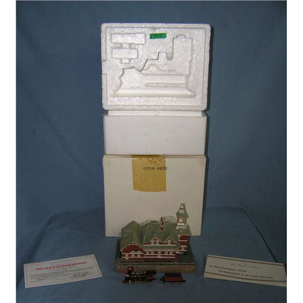 High quality Old railroad station replica model