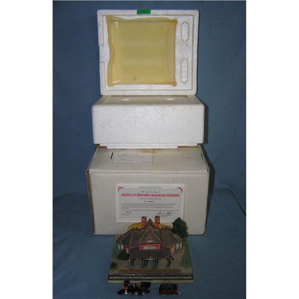 Illinois Pullman railroad station replica model