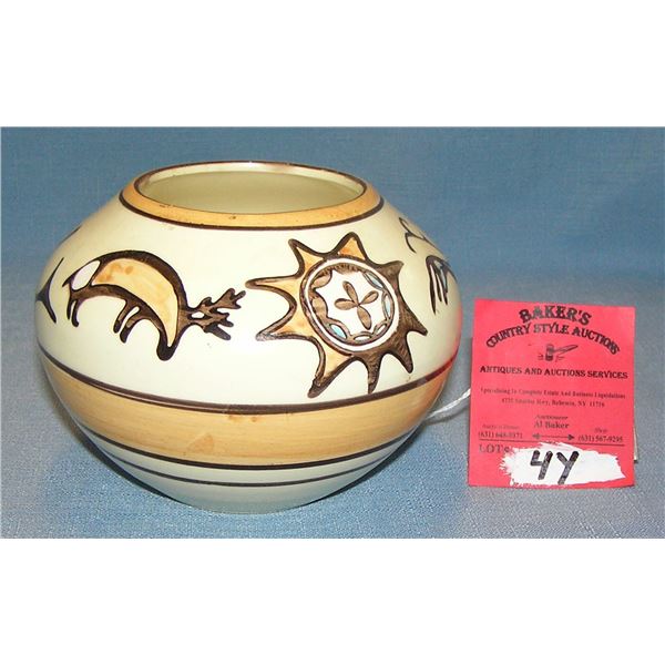 Hand painted Southwest decorated vase