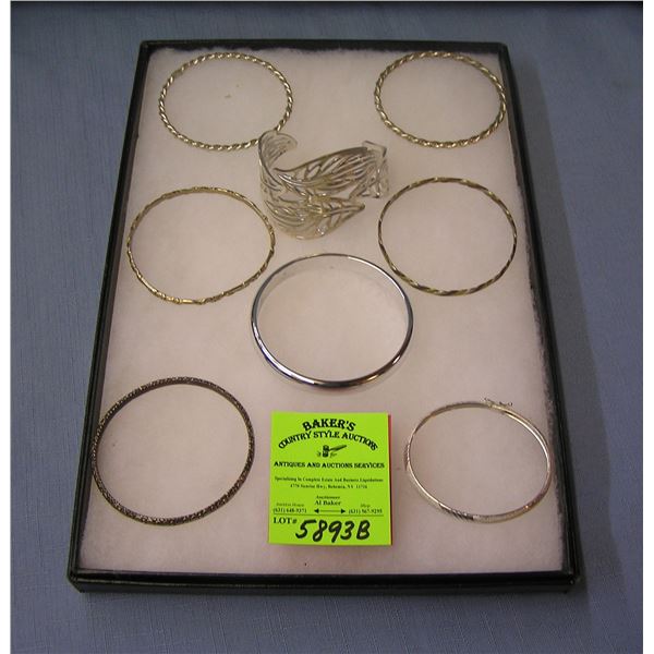 Collection of quality costume jewelry bracelets