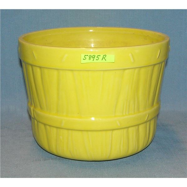 Vintage brown stein a McCoy art pottery planter