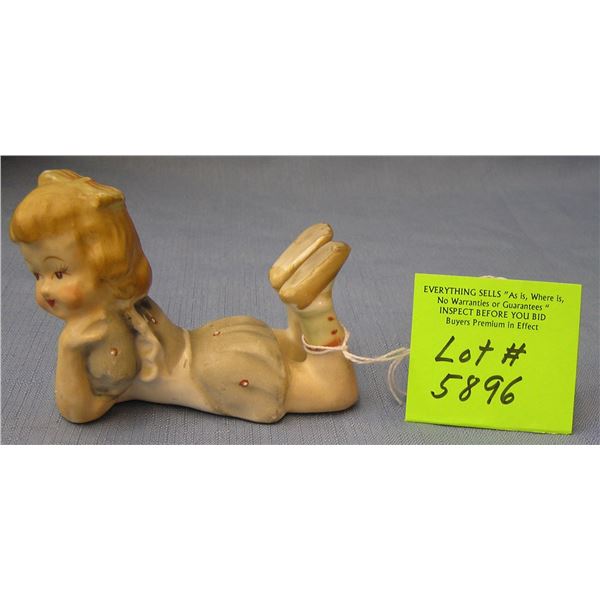 Young girl figurine made in Occupied Japan