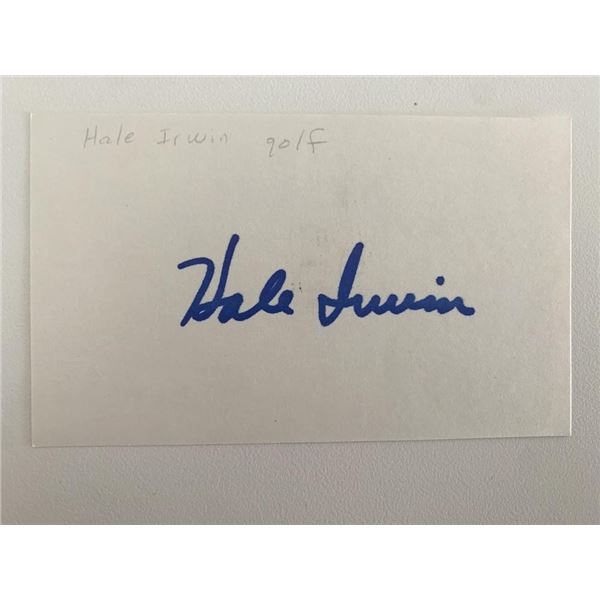 Hale Irwin original signature