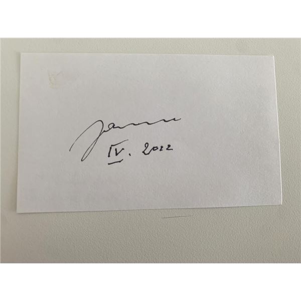 General Wojciech Jaruzelski original signature