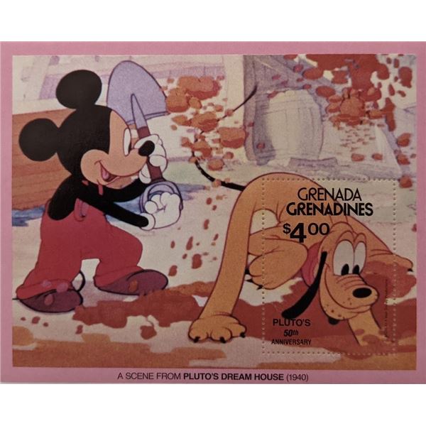 Pluto's 50th Anniversary Souvenir Stamp Sheet