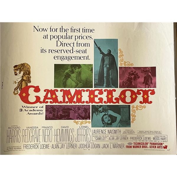 Camelot 1967 vintage movie poster