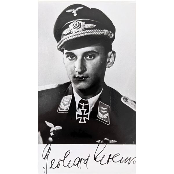 WW2 German Officer Gerhard Zoppoth signed photo
