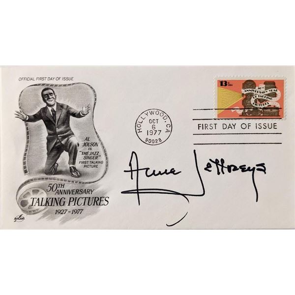 Toppers  Anne Jeffreys signed First Day Cover