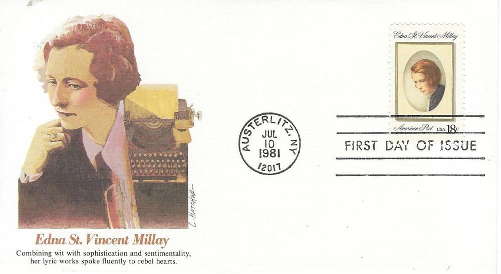Edna St. Vincent Millay FDC