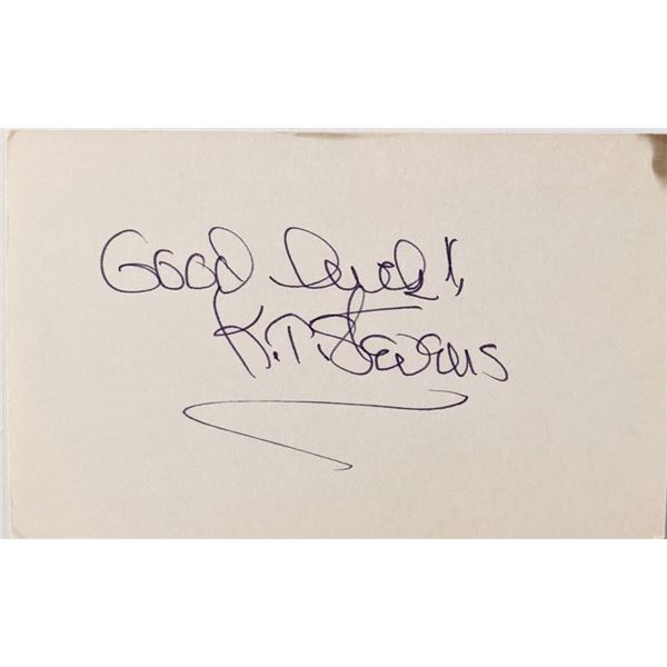 Actress K.T. Stevens autograph