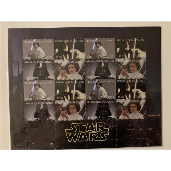 Star Wars Stamp Sheet