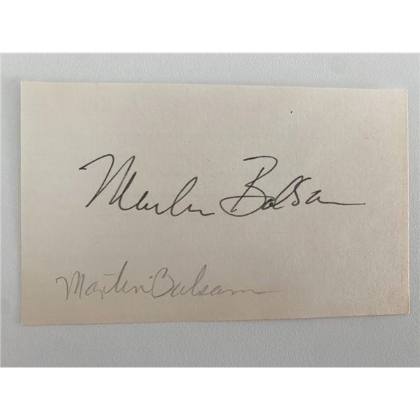 Martin Balsam original signature