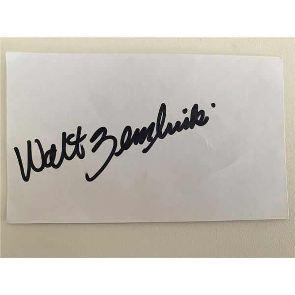 Walter Zembriski original signature