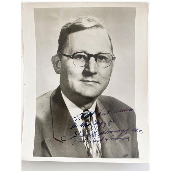 Iowa Congressman Fred Schwengel signed photo