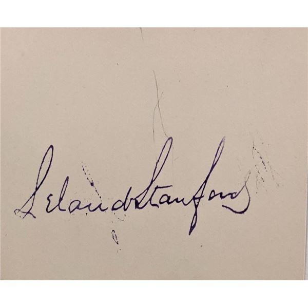Leland Stanford original signature