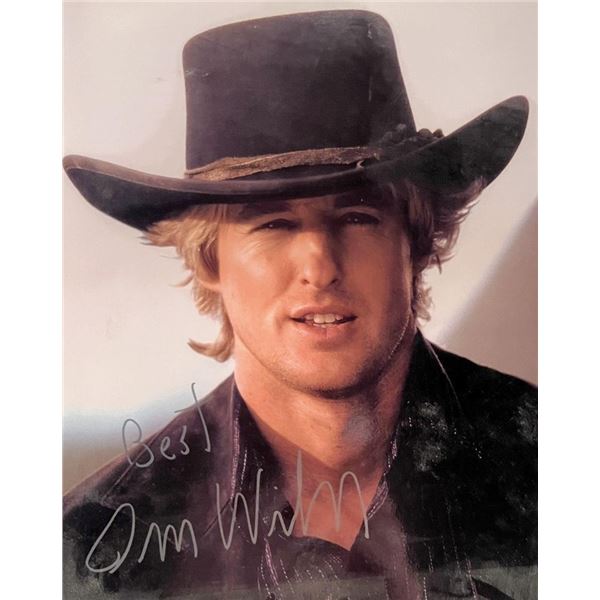 Owen Wilson facsimile signed photo