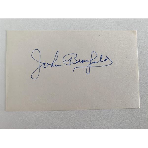 John Bromfield original signature