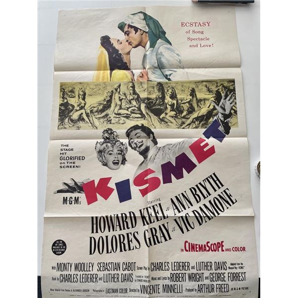 Kismet 1956 vintage movie poster