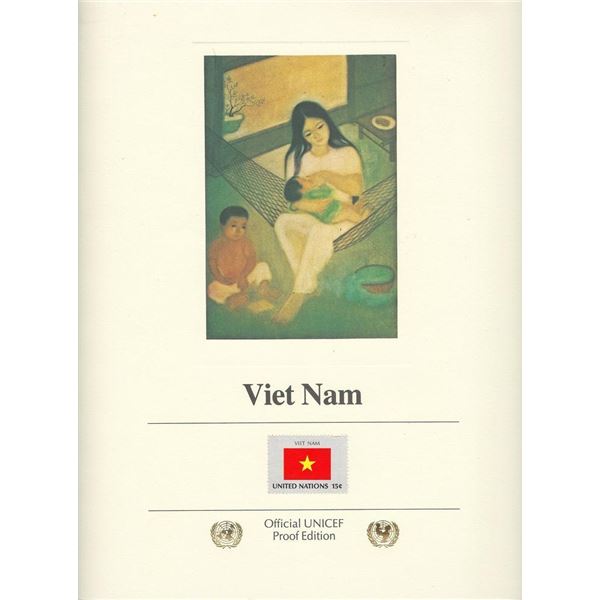 Viet Nam Official UNICEF Proof Edition Stamp