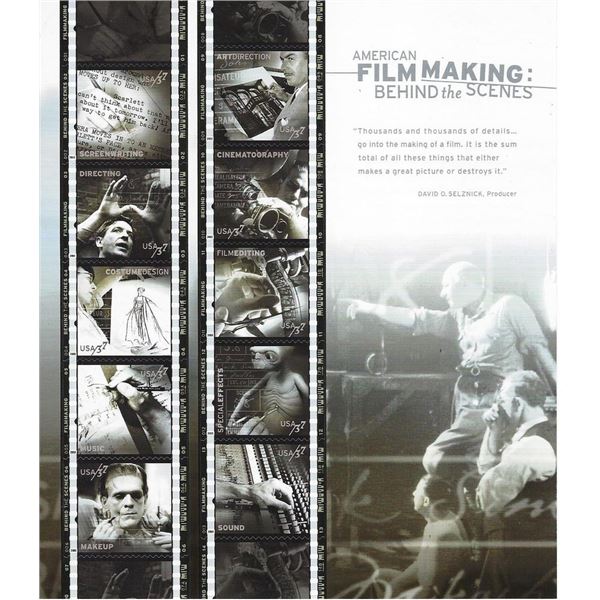 American Filmmaking Stamp Sheet