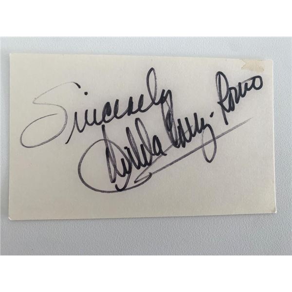Gilda Cruz-Romo original signature