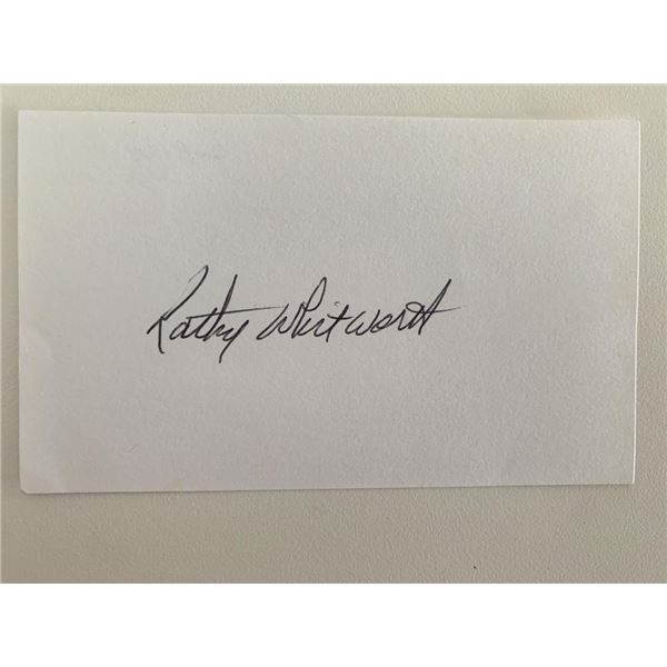 Kathy Whitworth original signatures