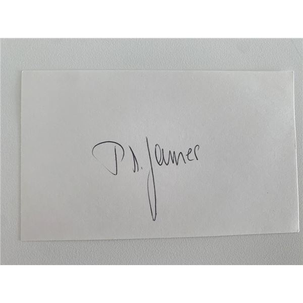 Novelist PD James original signature