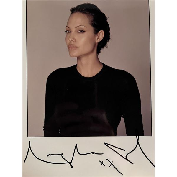 Angelina Jolie facsimile signed photo. 8x10 Inches
