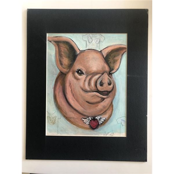 Fenway the Pigasus Original Hand Drawn Art - Seaux 1983