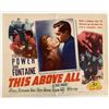 Image 1 : This Above All vintage movie poster