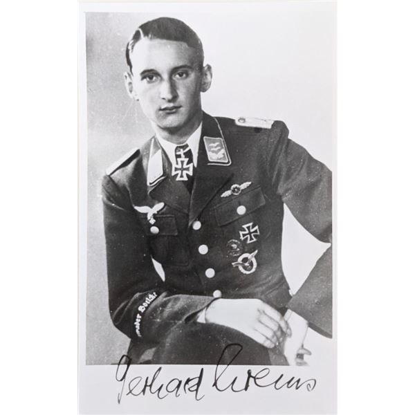 WW2 German Officer Gerhard Zoppoth signed photo