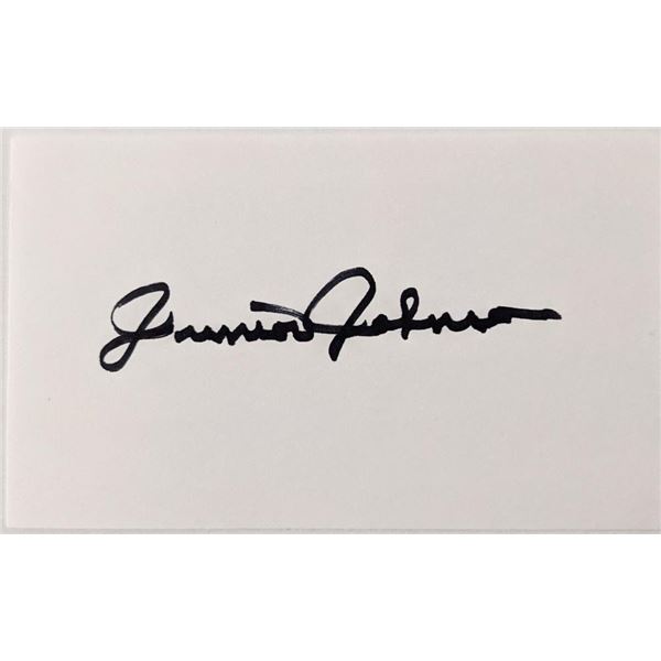 NASCAR Junior Johnson autograph
