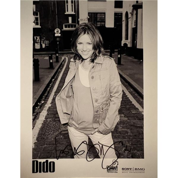 Dido facsimile signed photo. 8x10 inches