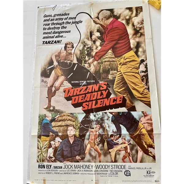 Tarzan's Deadly Silence vintage movie poster