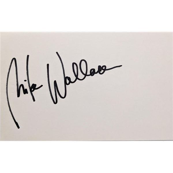 Newscaster Mike Wallace signature