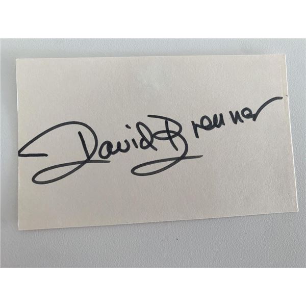 Comedian David Brenner original signature