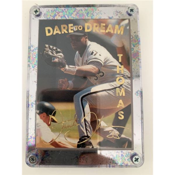 Frank Thomas Dare to Dream Facsimile Signed Framed Baseball Card
