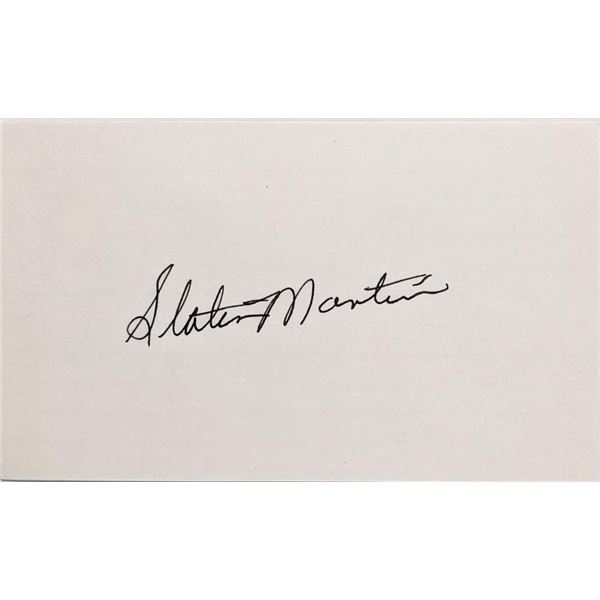 Basketball HOF Slater Martin autograph