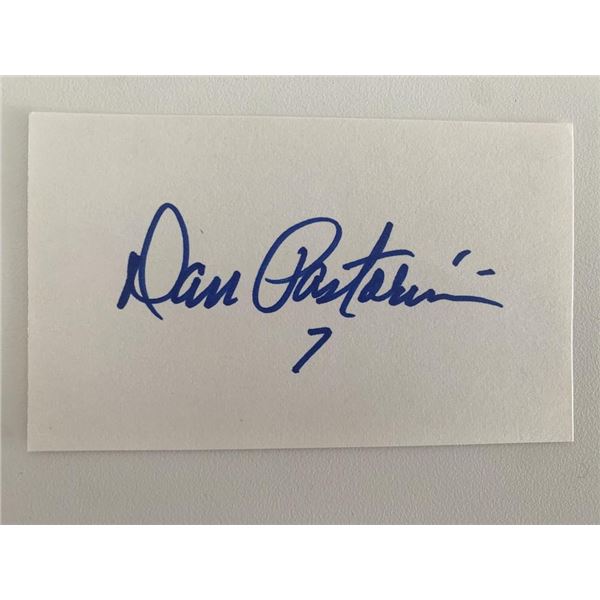 Dan Pastorini original signature