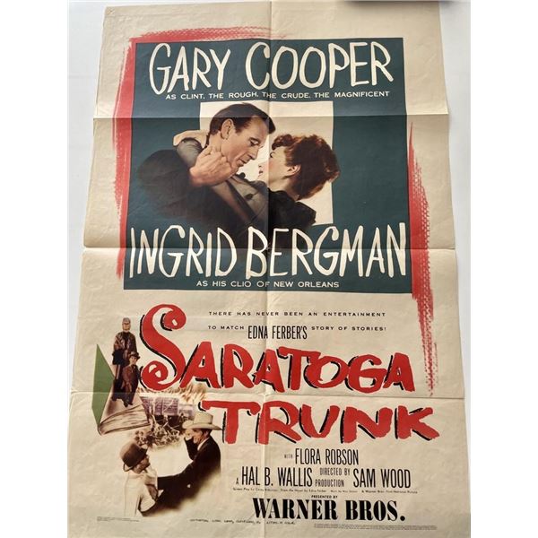 Saratoga Trunk vintage movie poster