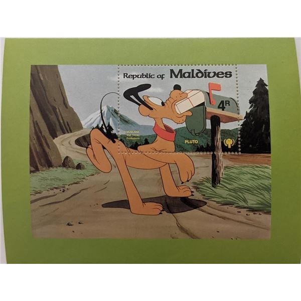 Maldives 1979 Pluto Souvenir Stamp Sheet