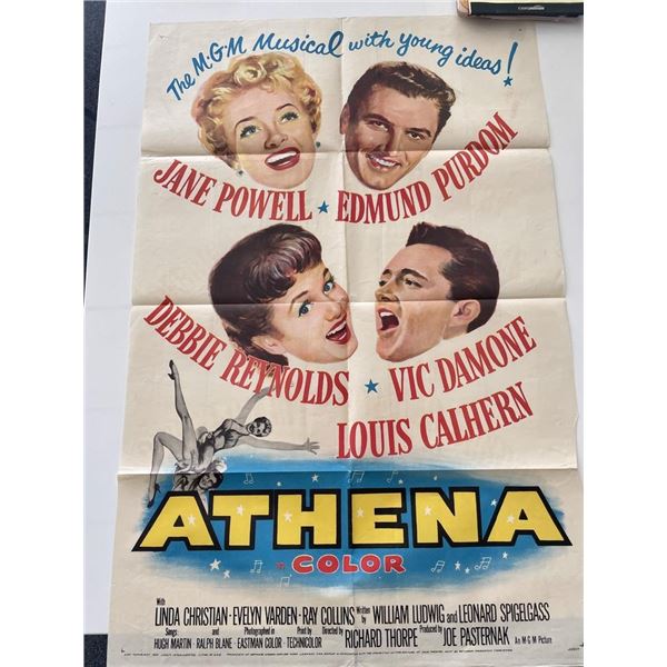 Athena 1954 vintage movie poster