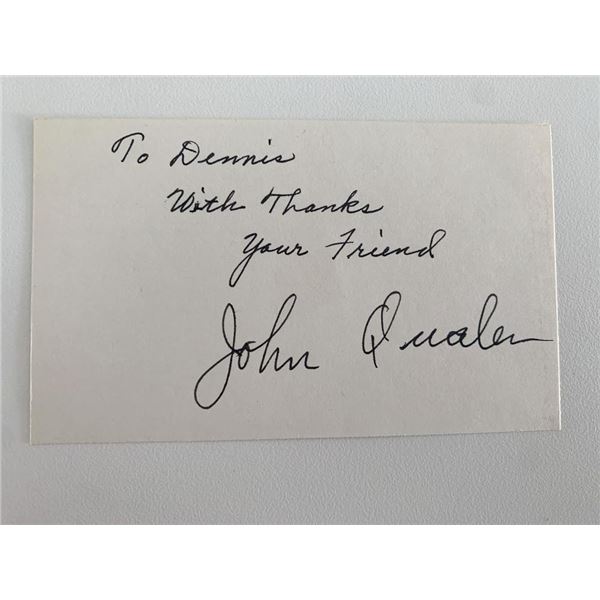 Actor John Qualen original signature