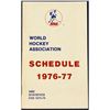 Image 1 : 1976-77 WHA SCHEDULE & STATISTICS