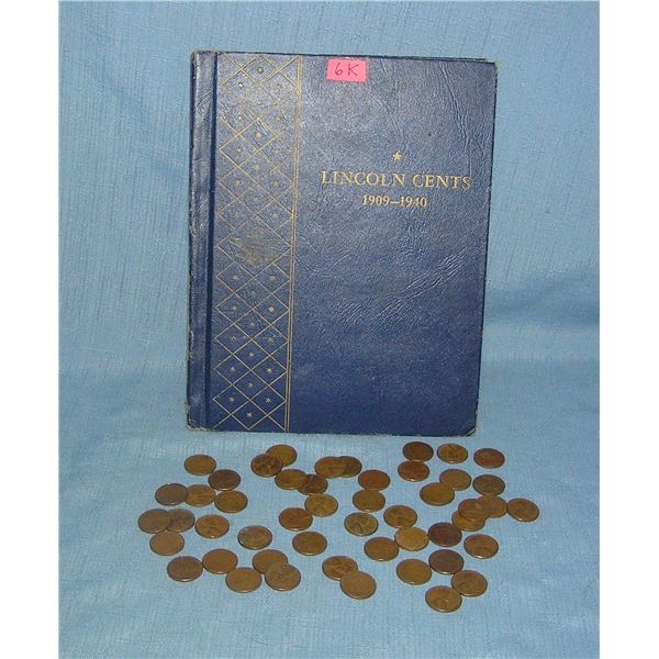 Abraham Lincoln US penny collection early 1900s through 1950s